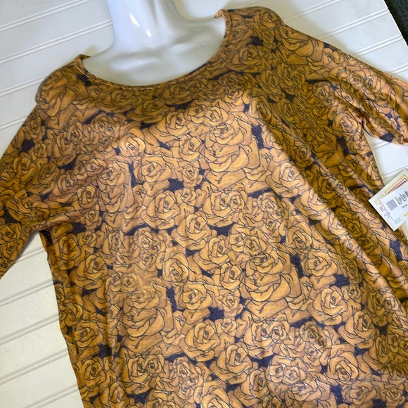 LulaRoe Muted Floral Irma Tunic Top-0919-2 - Picture 8 of 10